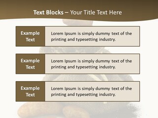White Potato Farm PowerPoint Template