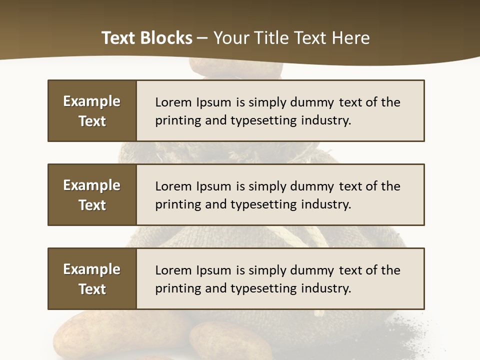 White Potato Farm PowerPoint Template