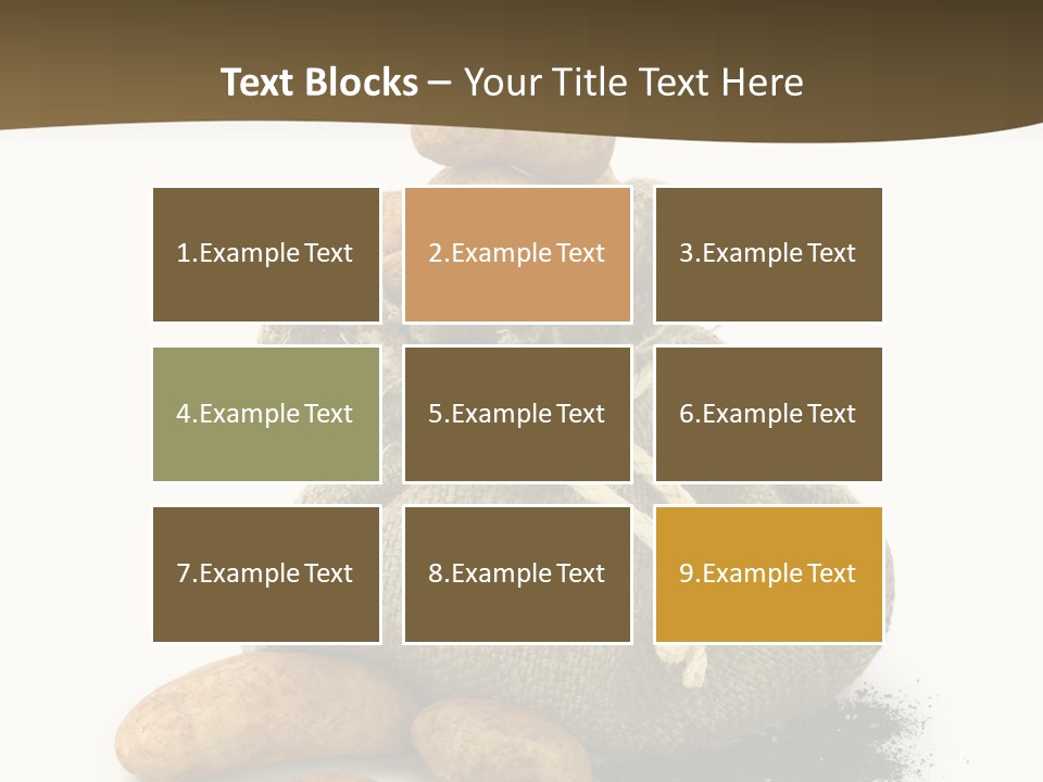 White Potato Farm PowerPoint Template
