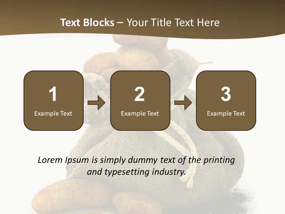 White Potato Farm PowerPoint Template