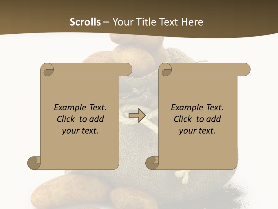 White Potato Farm PowerPoint Template