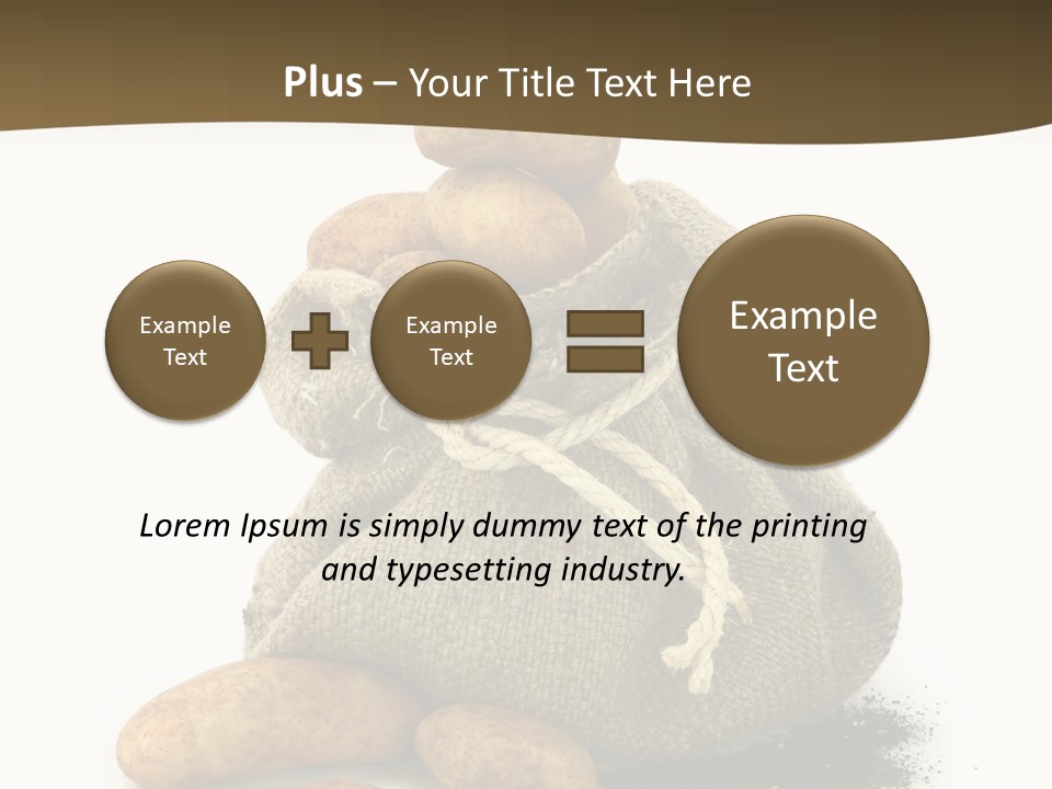 White Potato Farm PowerPoint Template