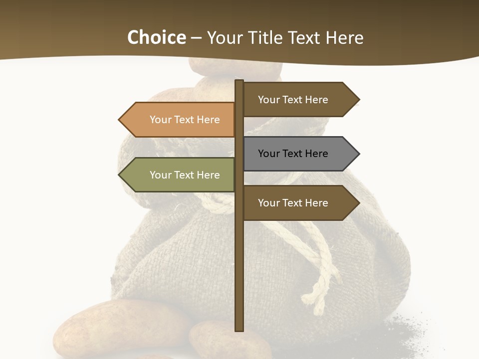 White Potato Farm PowerPoint Template