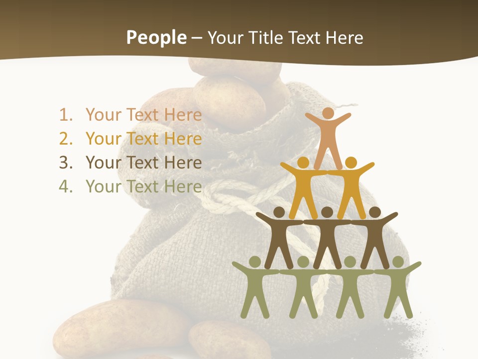 White Potato Farm PowerPoint Template