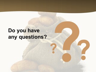 White Potato Farm PowerPoint Template