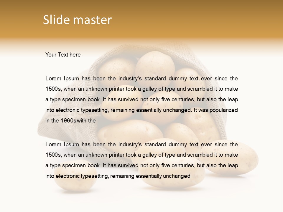 Speise Gemuese Neu PowerPoint Template