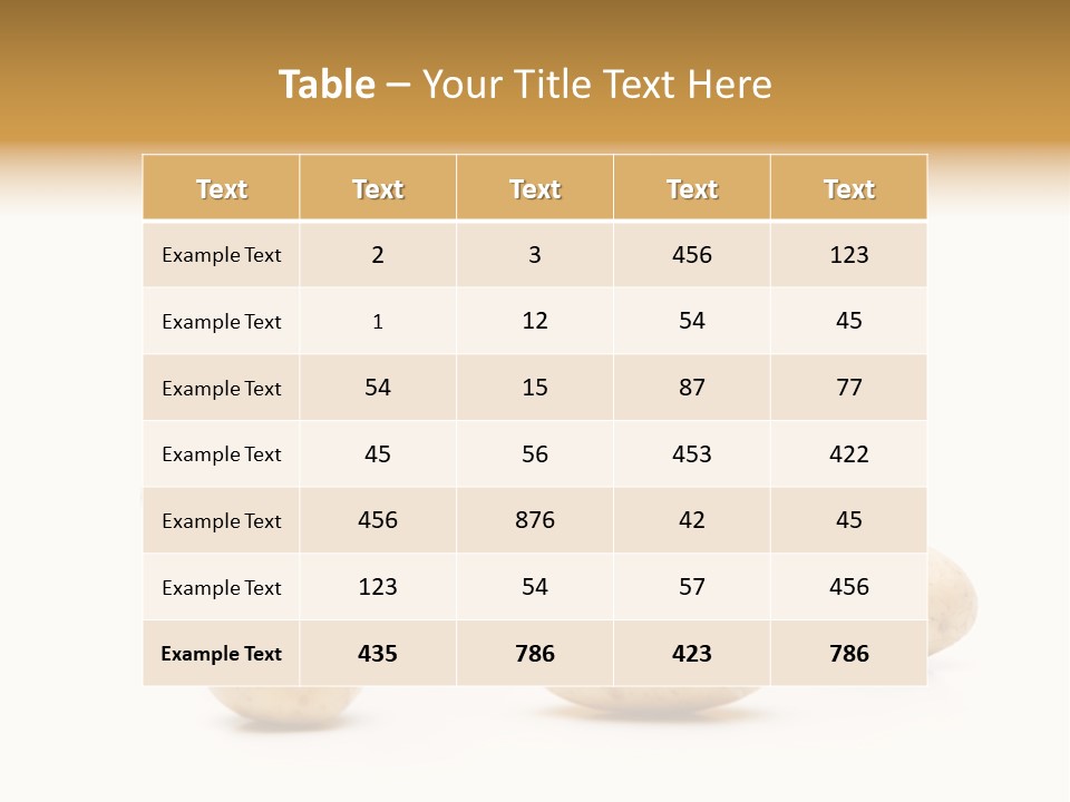 Speise Gemuese Neu PowerPoint Template