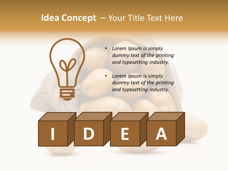 Speise Gemuese Neu PowerPoint Template