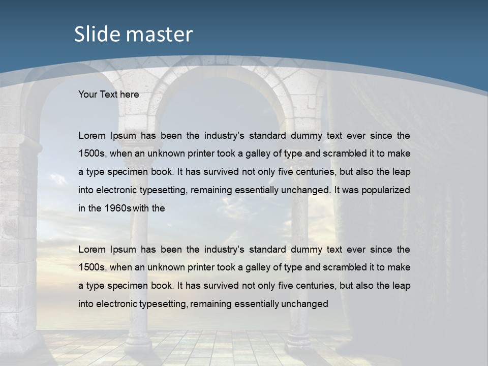 Duesseldorf Shadow Pattern PowerPoint Template