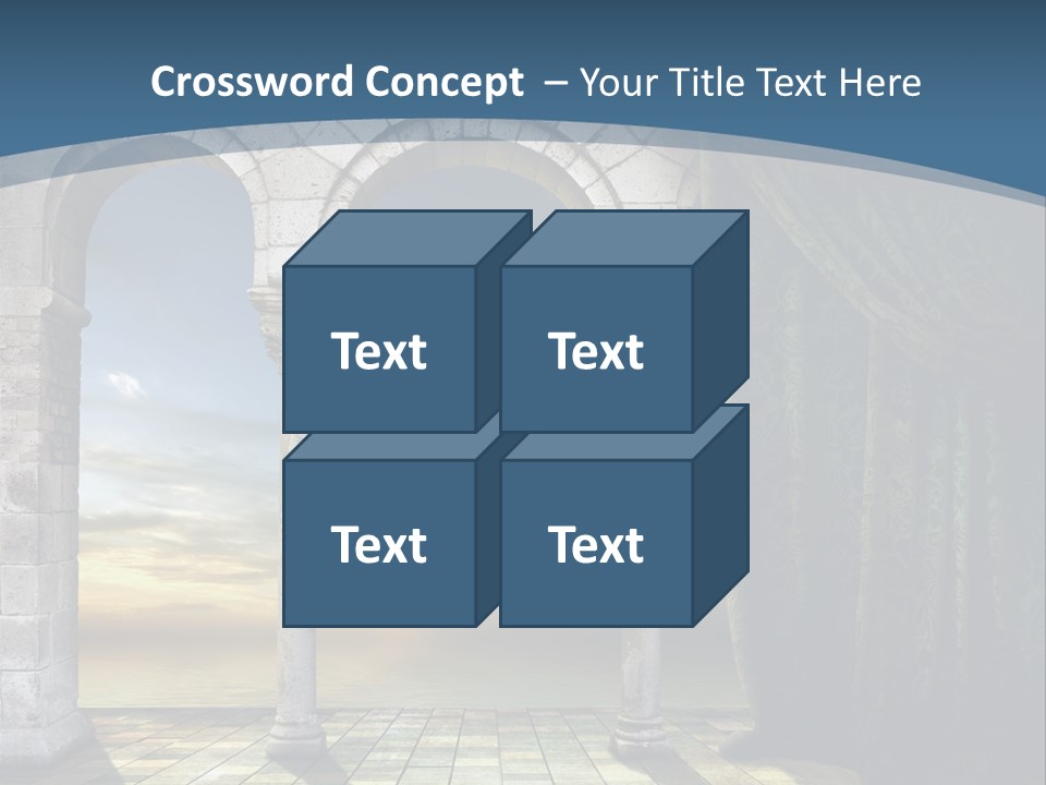 Duesseldorf Shadow Pattern PowerPoint Template