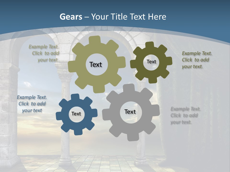 Duesseldorf Shadow Pattern PowerPoint Template