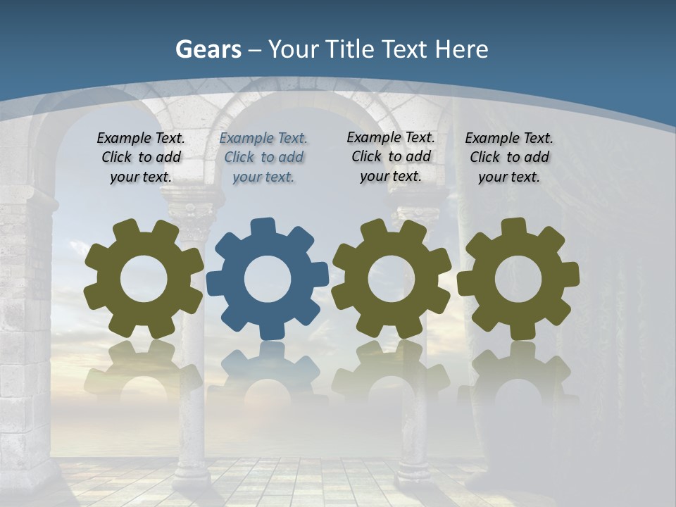 Duesseldorf Shadow Pattern PowerPoint Template