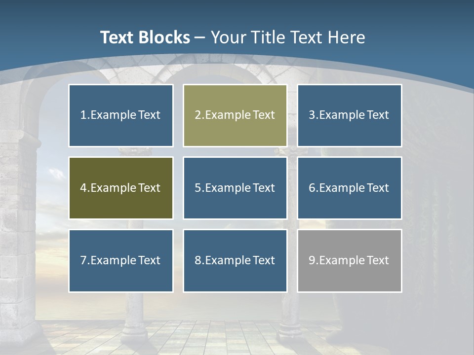 Duesseldorf Shadow Pattern PowerPoint Template