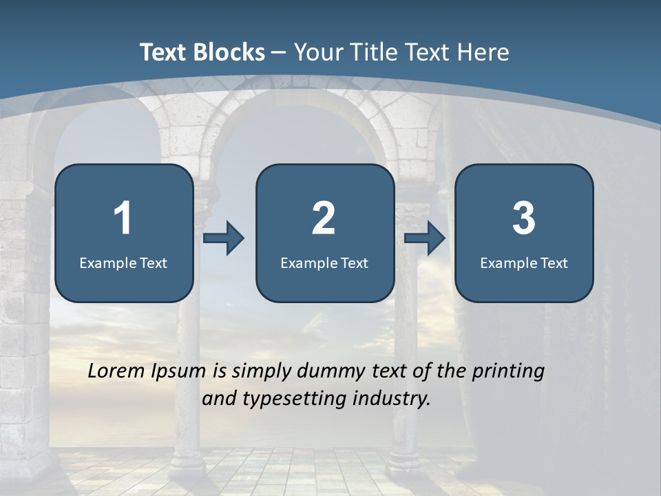 Duesseldorf Shadow Pattern PowerPoint Template