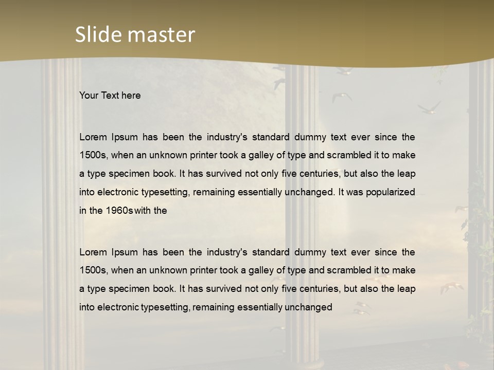 Light Horizon Heaven PowerPoint Template