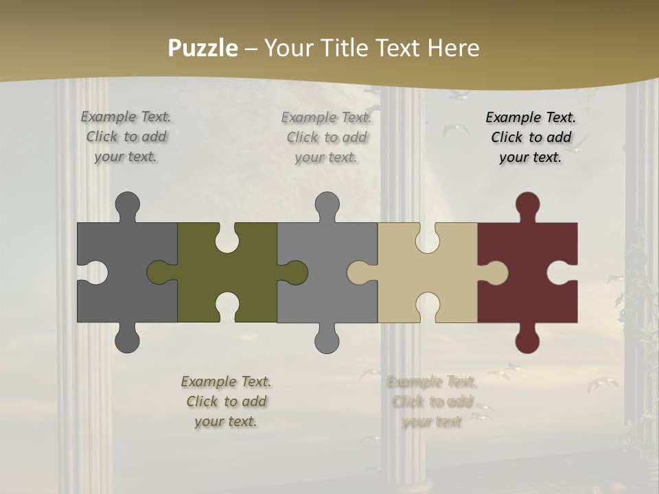 Light Horizon Heaven PowerPoint Template