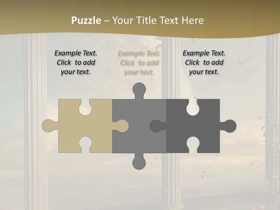Light Horizon Heaven PowerPoint Template