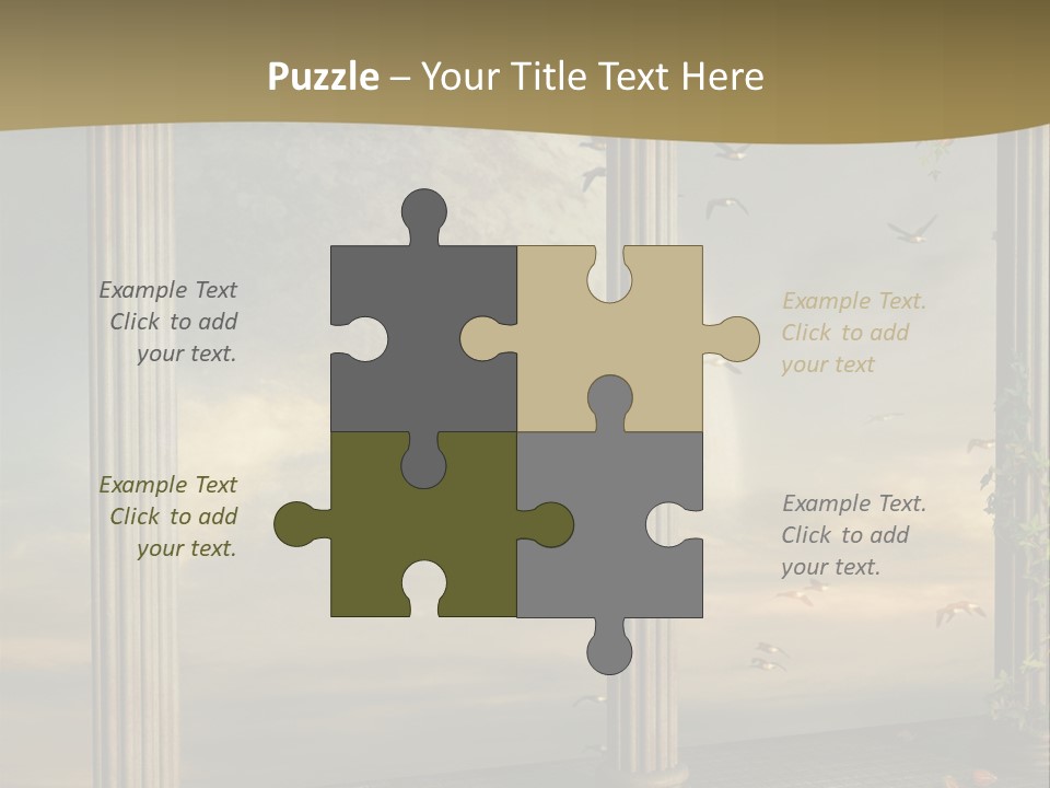 Light Horizon Heaven PowerPoint Template