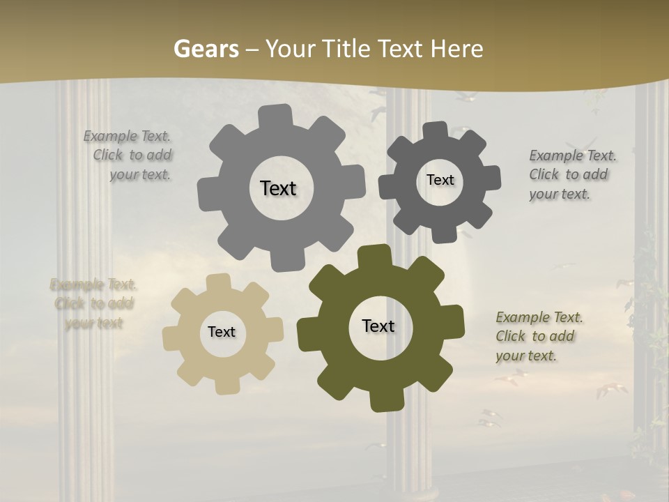 Light Horizon Heaven PowerPoint Template