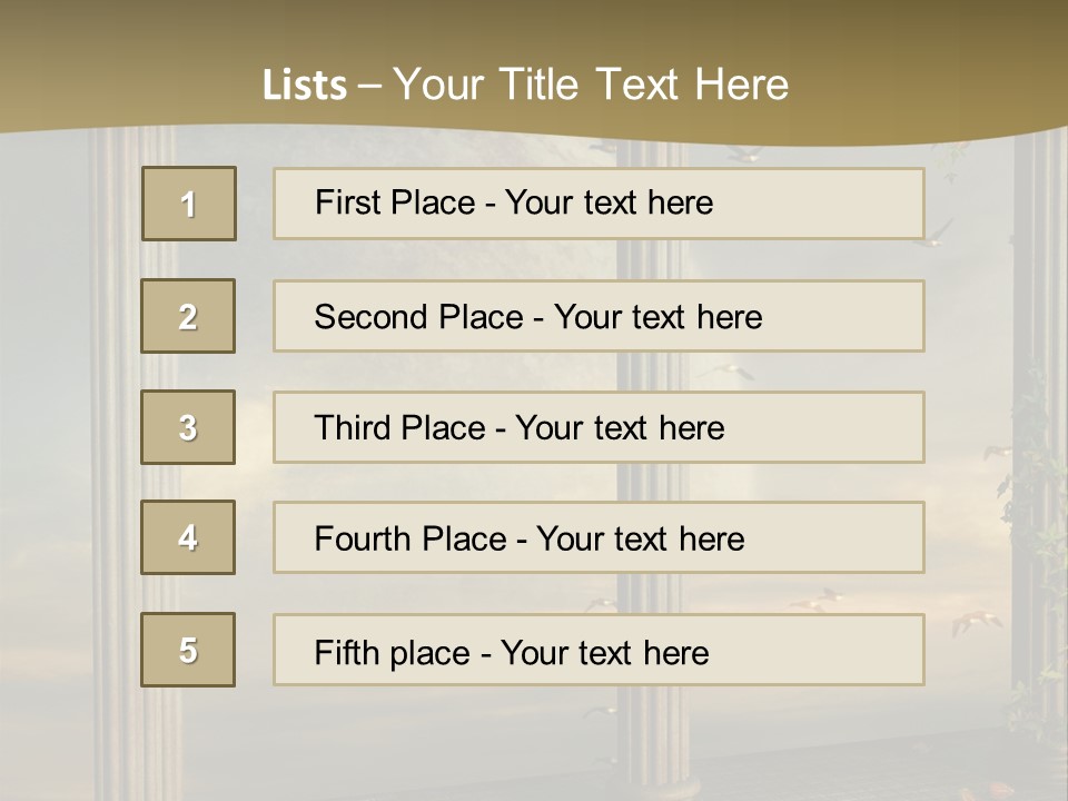 Light Horizon Heaven PowerPoint Template