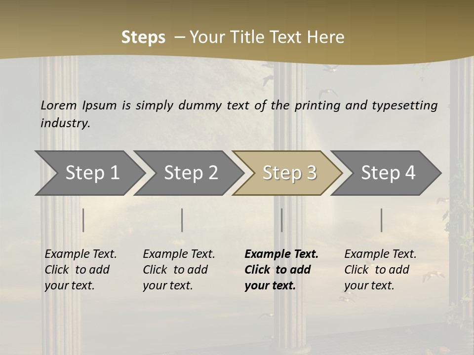 Light Horizon Heaven PowerPoint Template