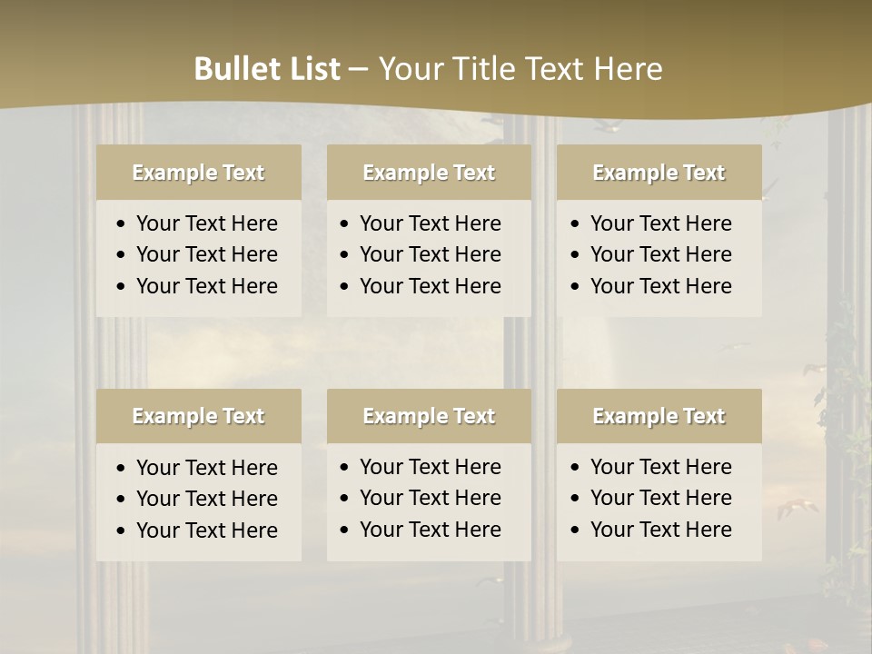 Light Horizon Heaven PowerPoint Template