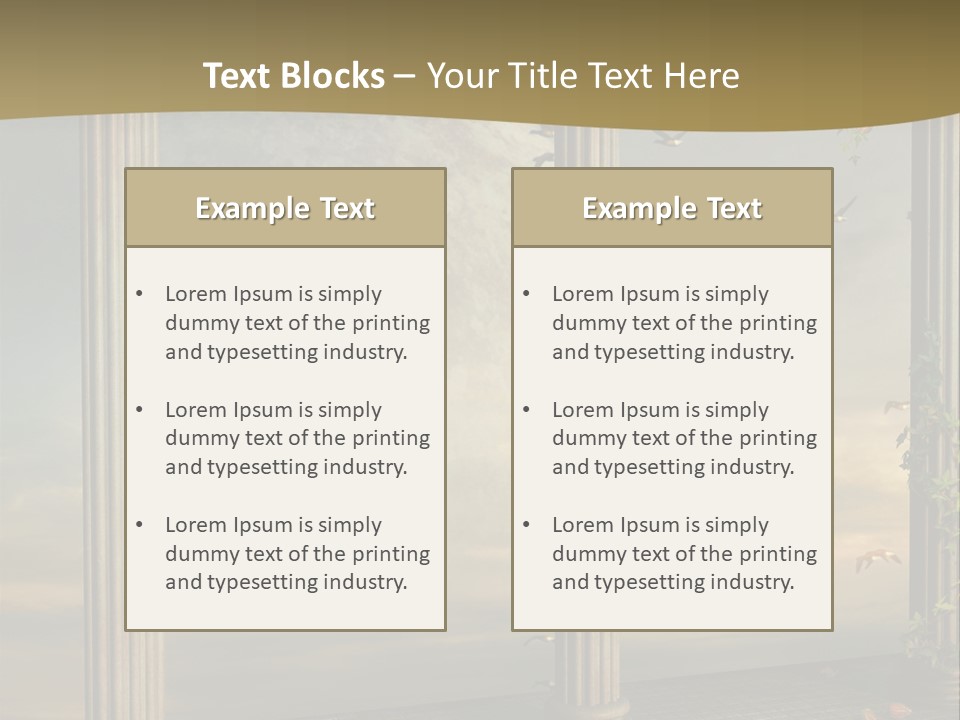 Light Horizon Heaven PowerPoint Template
