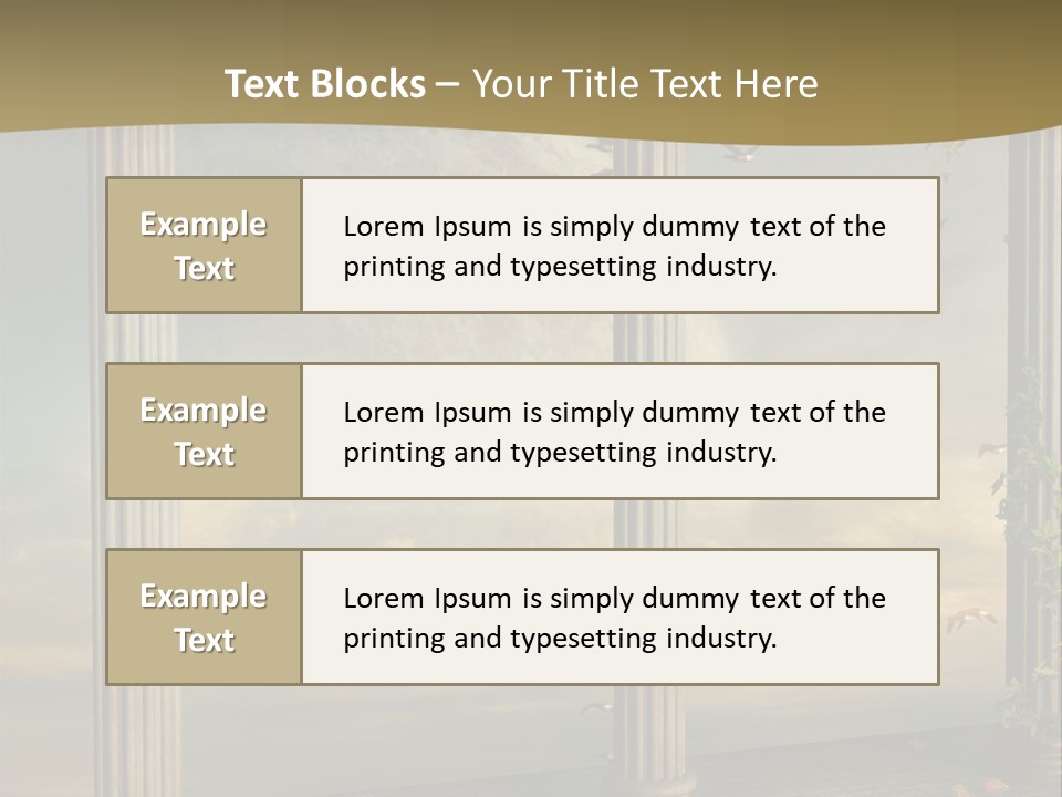 Light Horizon Heaven PowerPoint Template