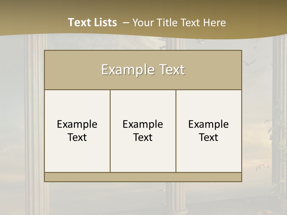 Light Horizon Heaven PowerPoint Template