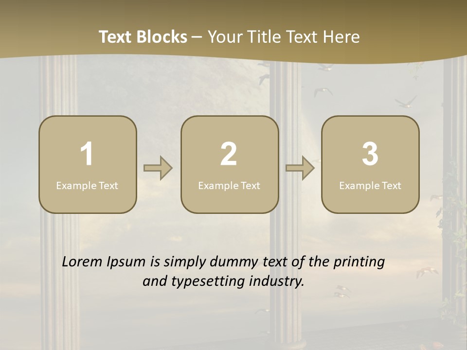 Light Horizon Heaven PowerPoint Template