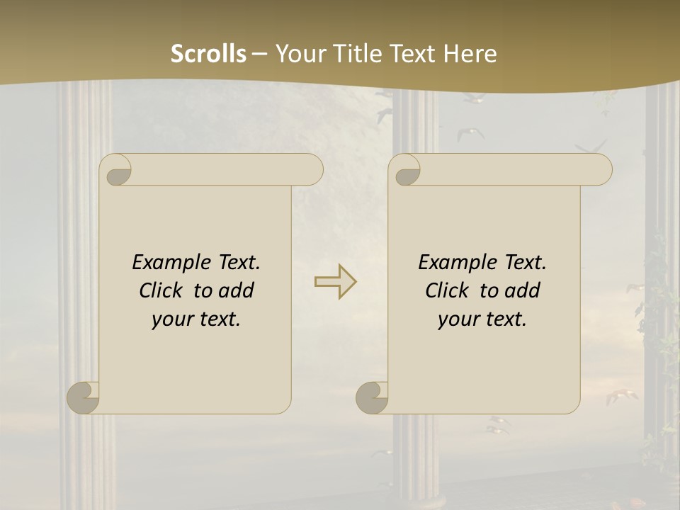 Light Horizon Heaven PowerPoint Template