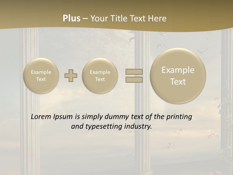 Light Horizon Heaven PowerPoint Template
