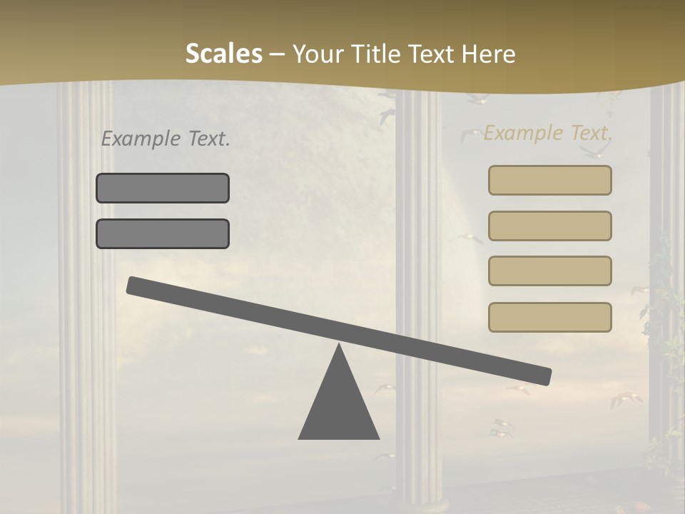 Light Horizon Heaven PowerPoint Template