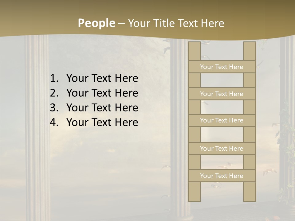 Light Horizon Heaven PowerPoint Template