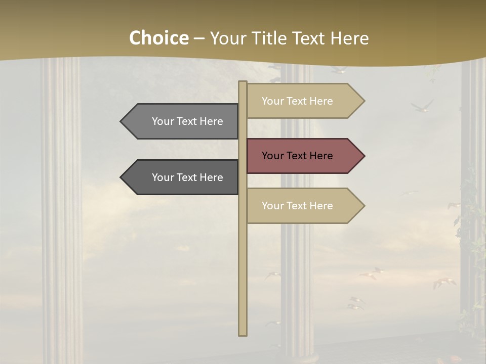 Light Horizon Heaven PowerPoint Template