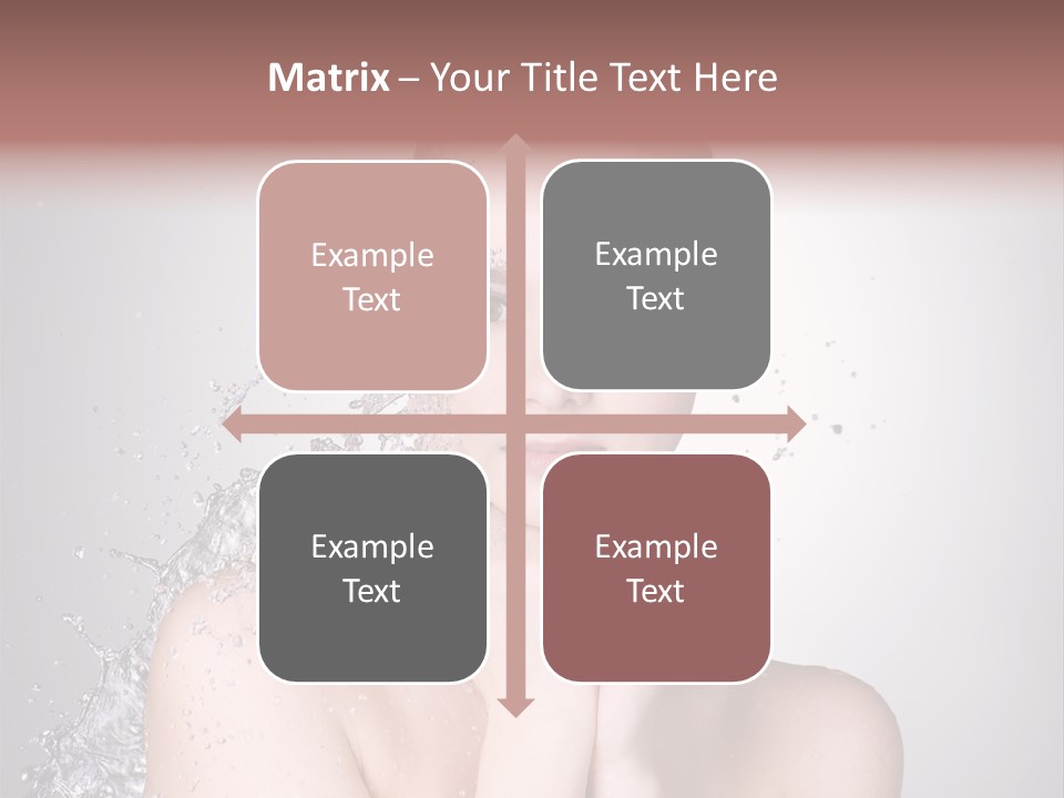 Colored Backgound Wet Horizontal PowerPoint Template