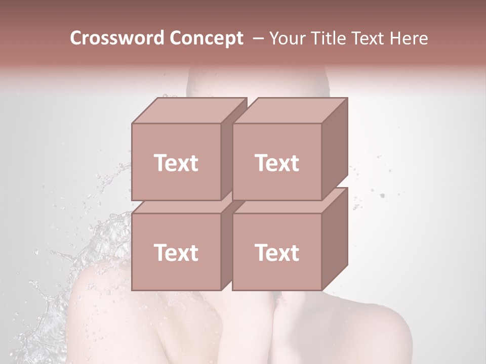 Colored Backgound Wet Horizontal PowerPoint Template