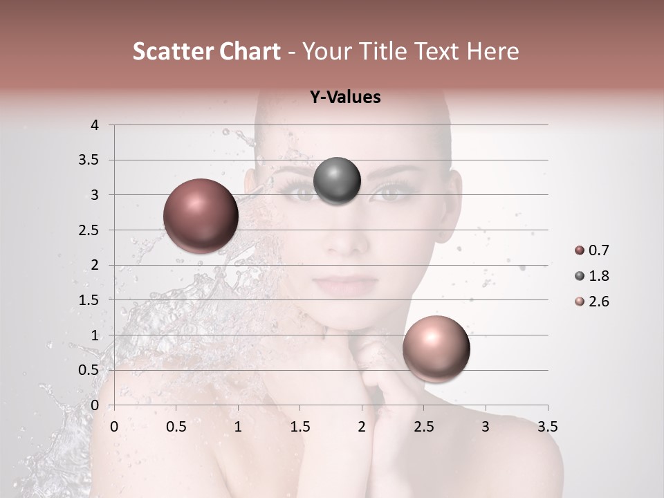 Colored Backgound Wet Horizontal PowerPoint Template