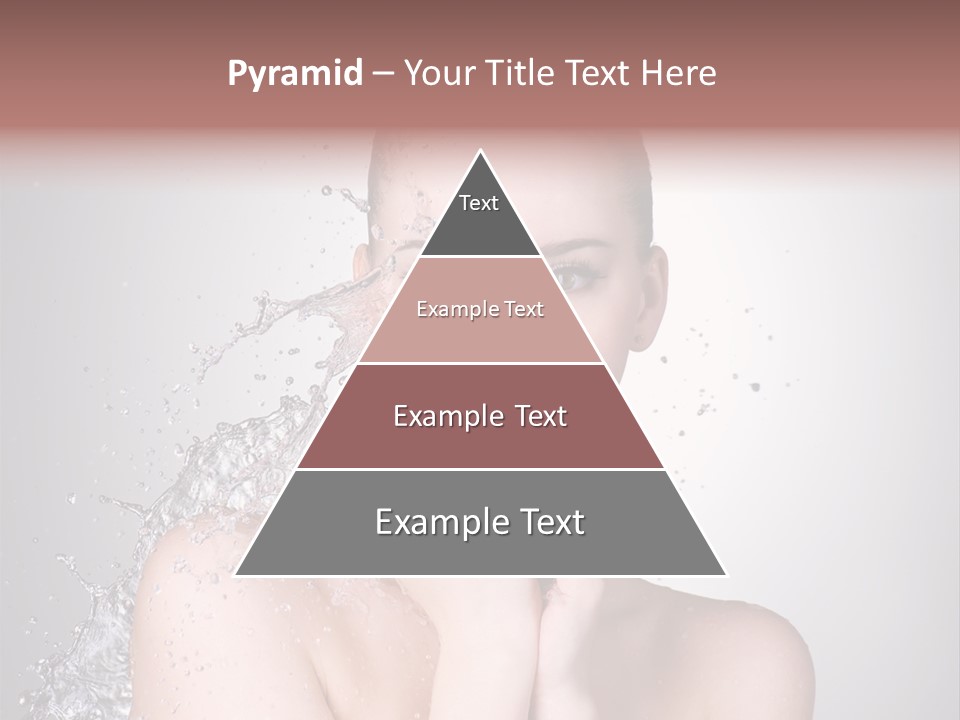 Colored Backgound Wet Horizontal PowerPoint Template