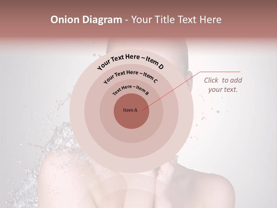 Colored Backgound Wet Horizontal PowerPoint Template