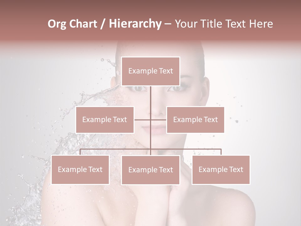 Colored Backgound Wet Horizontal PowerPoint Template