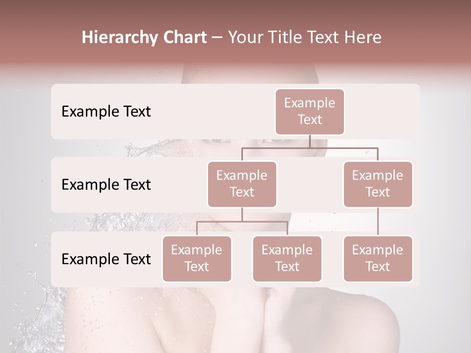 Colored Backgound Wet Horizontal PowerPoint Template
