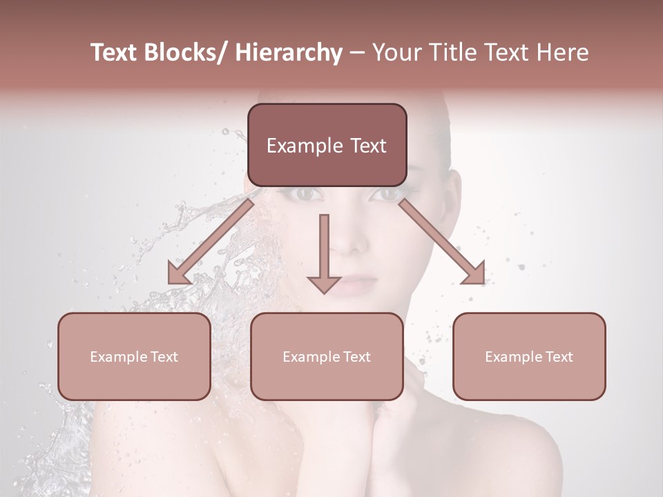 Colored Backgound Wet Horizontal PowerPoint Template