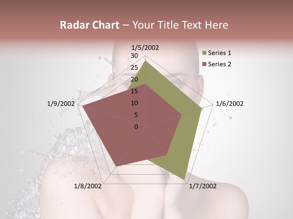 Colored Backgound Wet Horizontal PowerPoint Template