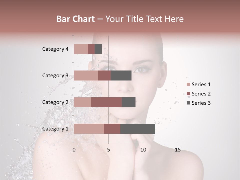 Colored Backgound Wet Horizontal PowerPoint Template