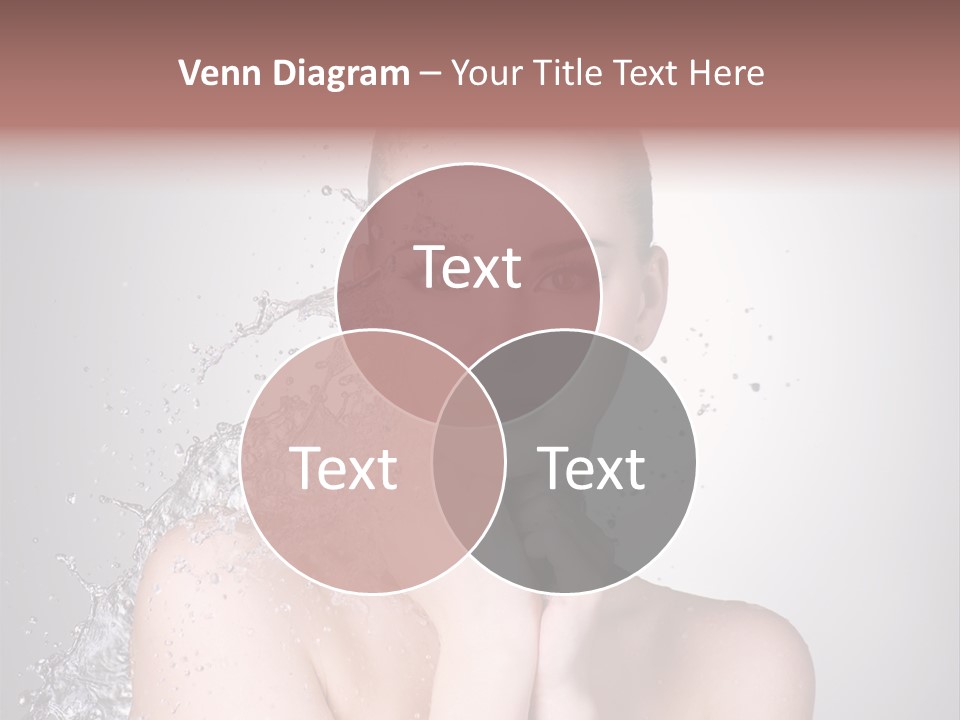 Colored Backgound Wet Horizontal PowerPoint Template