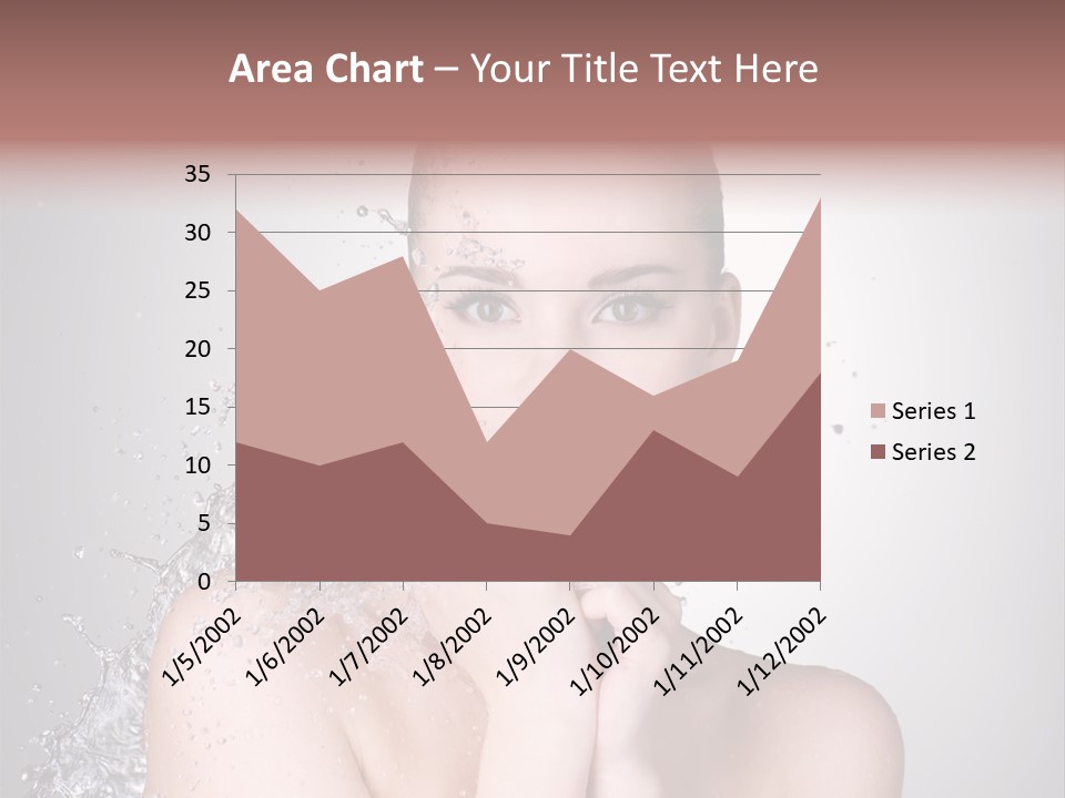 Colored Backgound Wet Horizontal PowerPoint Template