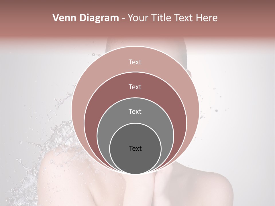 Colored Backgound Wet Horizontal PowerPoint Template