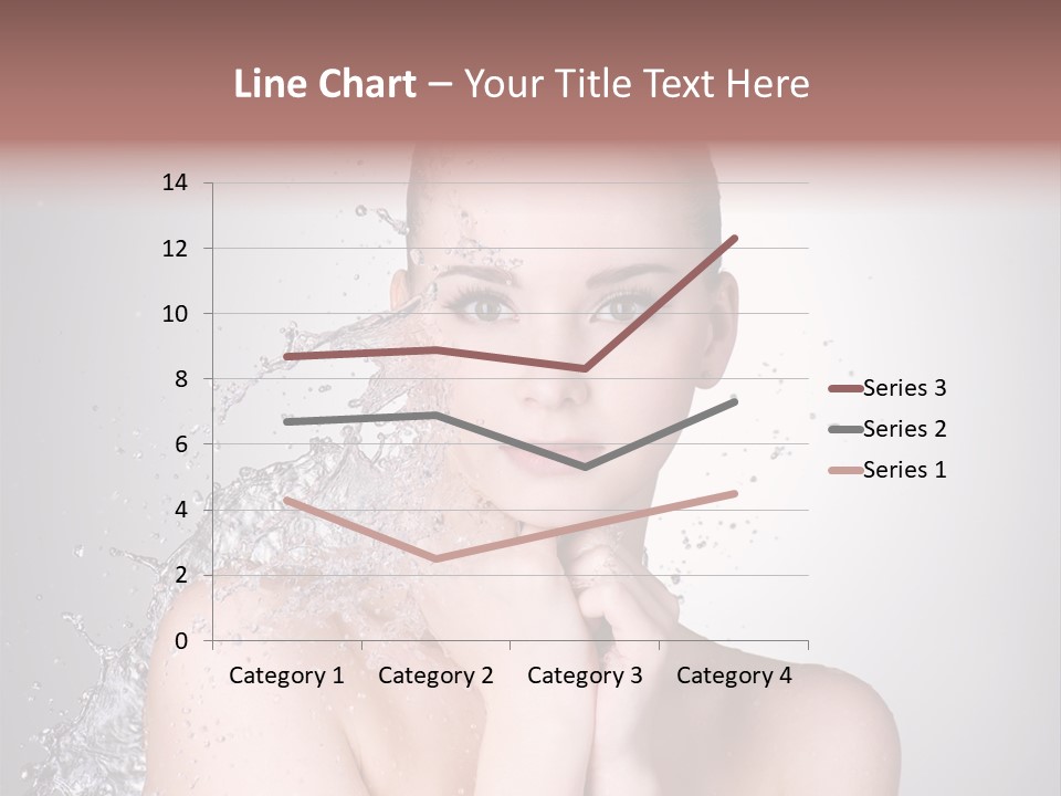 Colored Backgound Wet Horizontal PowerPoint Template