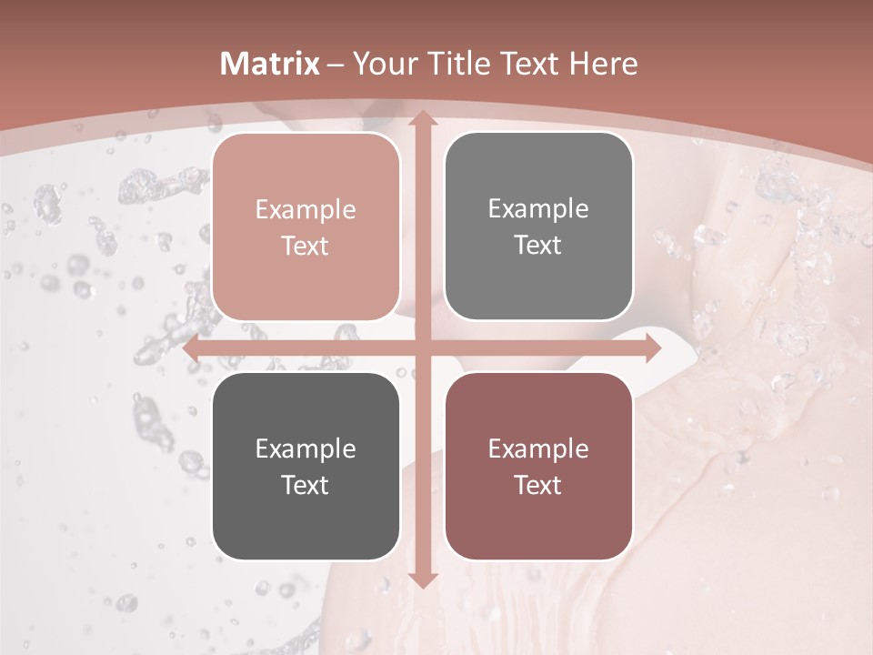 Portrait Beautiful Wet PowerPoint Template